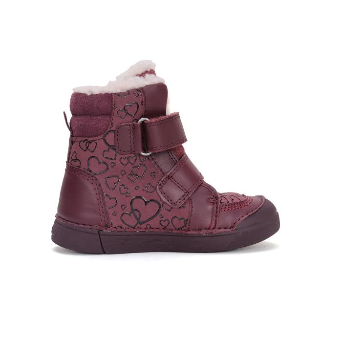 D.D.step zimní dětská obuv W068 Raspberry 42589, velikost 26