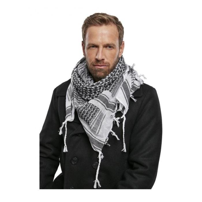 Brandit šátek Shemag Scarf 7009 bílo černá, velikost varianta