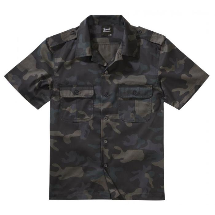 Brandit košile US shirt shortsleeve 4101 dark camo