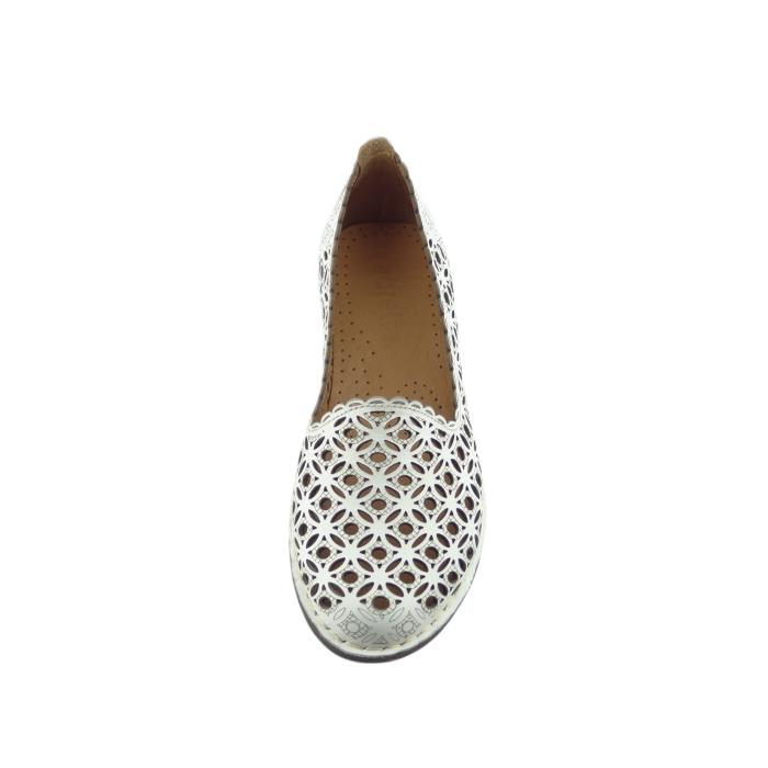 Aurelia perforované baleriny 020101-1 White, velikost 38