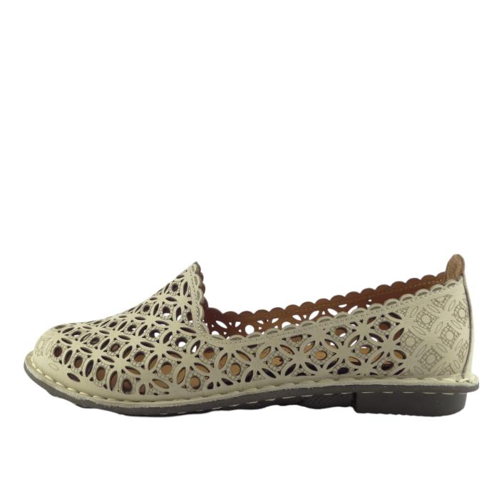 Aurelia perforované baleriny 020101-1 Beige, velikost 39