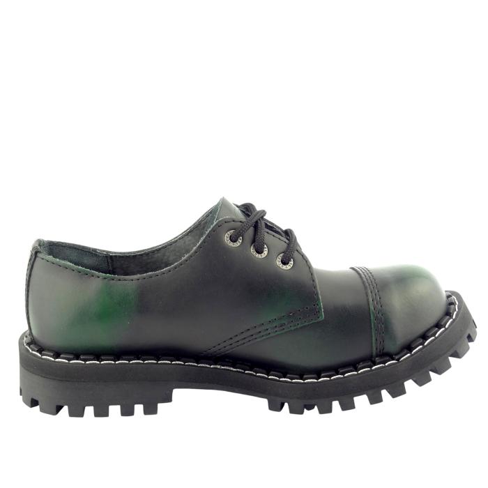 Steel boty 3 dírky 101/102/O  Black Green, velikost 41
