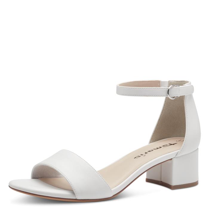 Tamaris sandál 28295 White matt, velikost 36