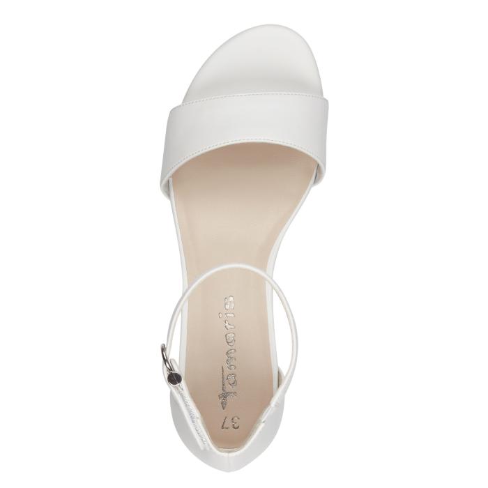 Tamaris sandál 28295 White matt, velikost 36