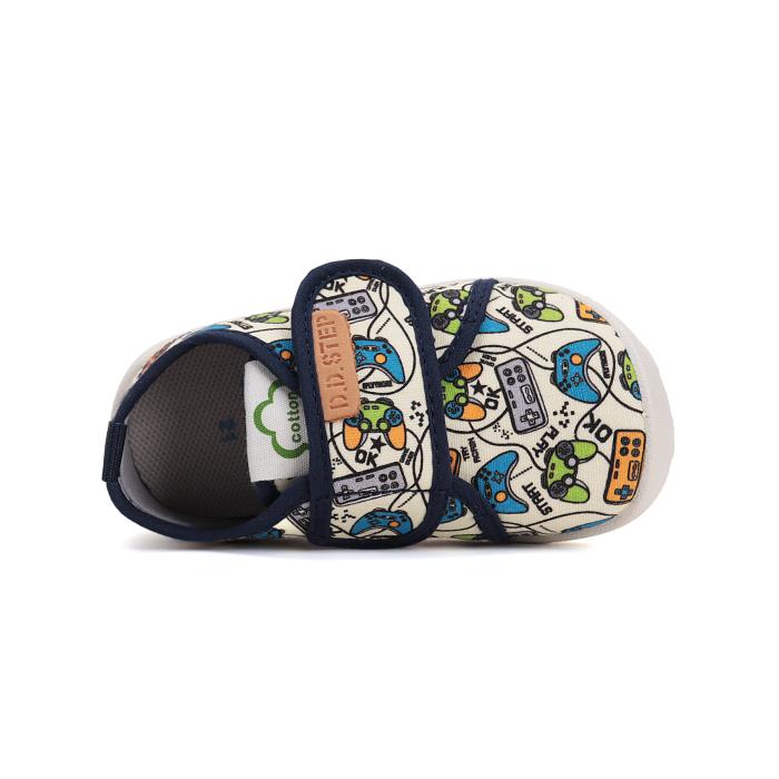 D.D.step plátěnky barefoot C086-51576 51576-white mix, velikost 20