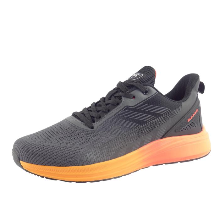 DK tenisky VB 17397 grey/black/orange, velikost 41
