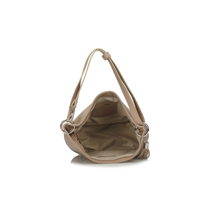 Toscanio kožená kabelka 1109 TOS D05 tm.béžová