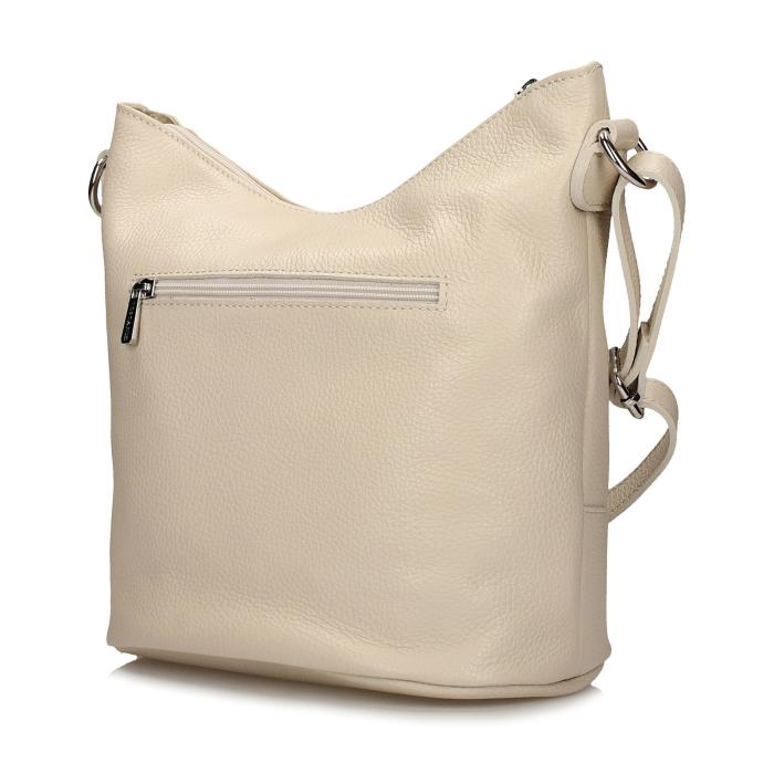 Toscanio kožená kabelka 16176 TOS D37 béžová