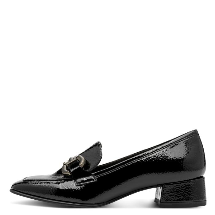 Tamaris mokasíny 24316 Black lak
