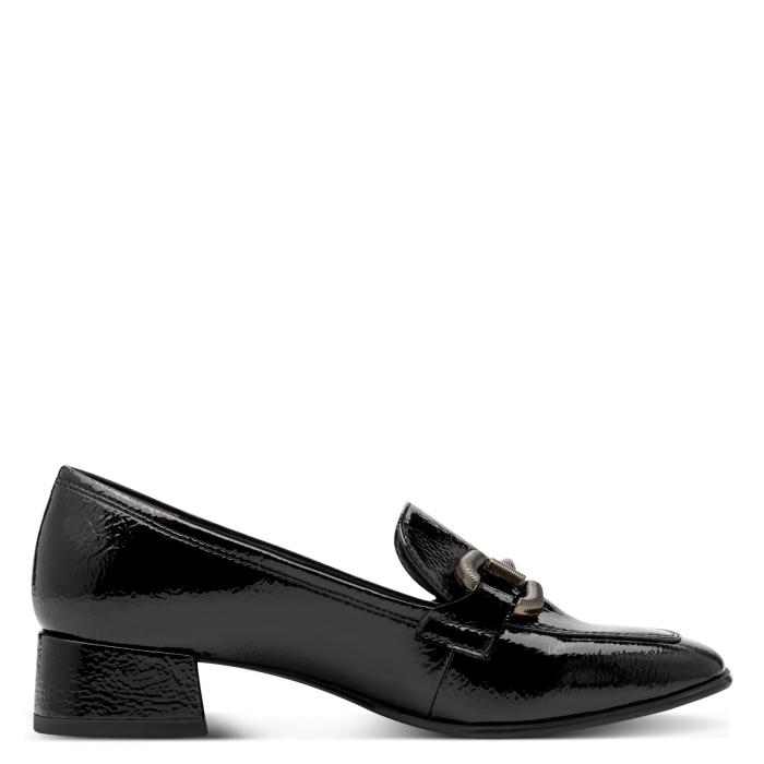 Tamaris mokasíny 24316 Black lak, velikost 37