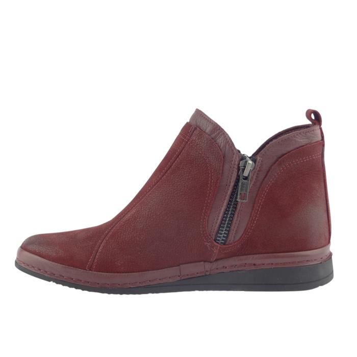 Aurelia kotníková barefoot obuv 911835 Bordo Nubuck, velikost 37