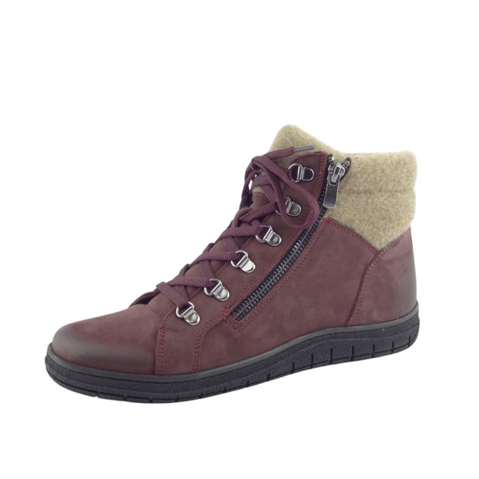 Aurelia kotníková obuv 13150 T01 OldBurgundNubuck, velikost 39