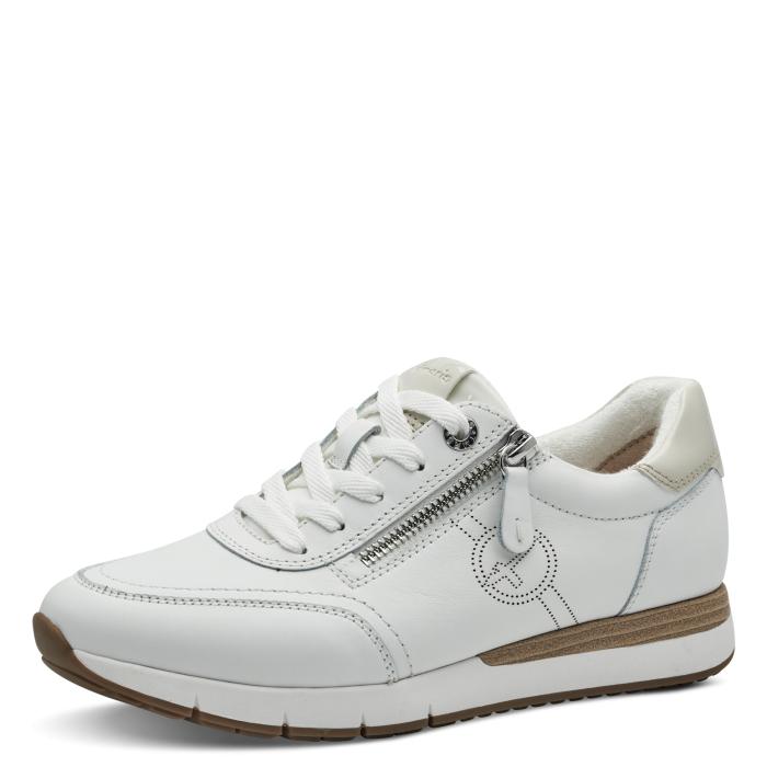 Tamaris comfort široké tenisky 83702 white, velikost 37