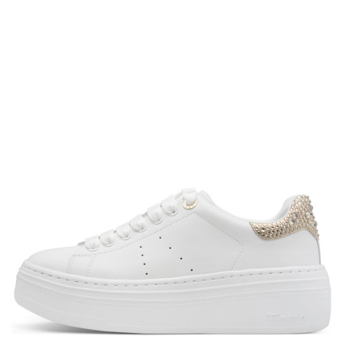 Tamaris tenisky 23755 white champagne