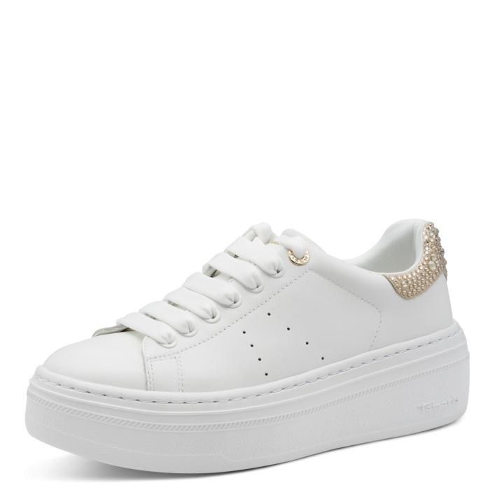 Tamaris tenisky 23755 white champagne, velikost 36