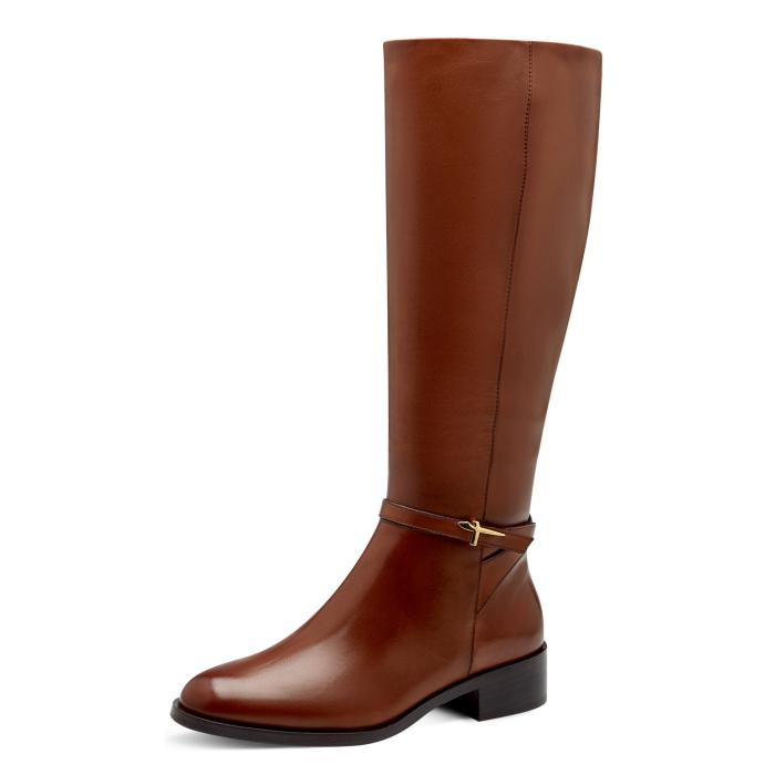 Tamaris kozačky 25529 cognac, velikost 41