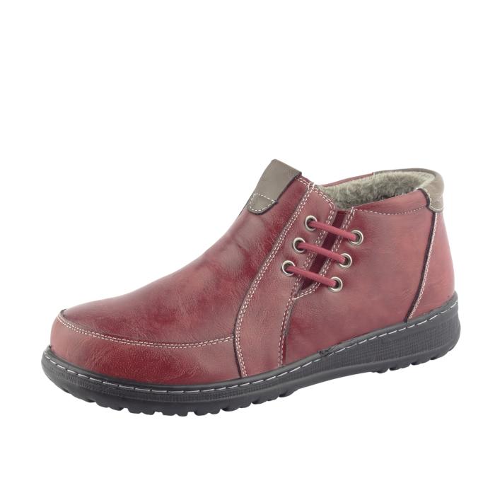 Unisoft kotníková obuv 9354 burgundy, velikost 37