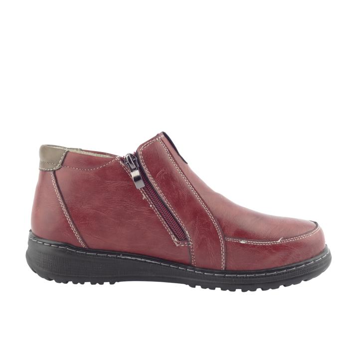 Unisoft kotníková obuv 9354 burgundy, velikost 37