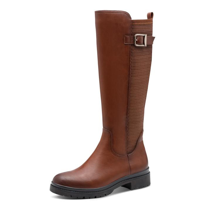 Tamaris kozačky 25625 Cognac, velikost 41