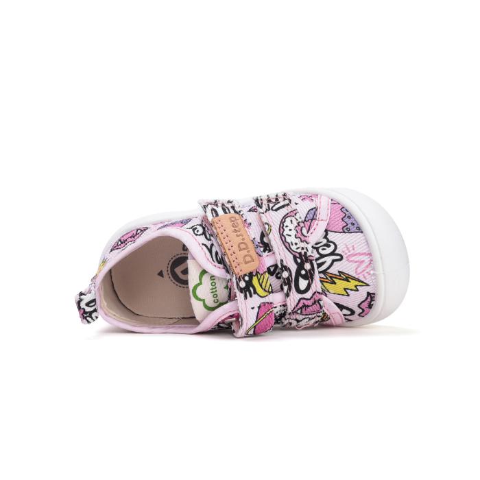 D.D.step plátěnka C100 52850BabyPink, velikost 33