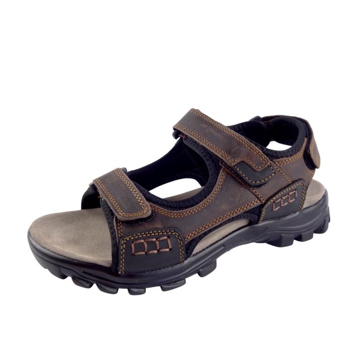 Selma sandále kožené hnědé MR 71114, velikost 42