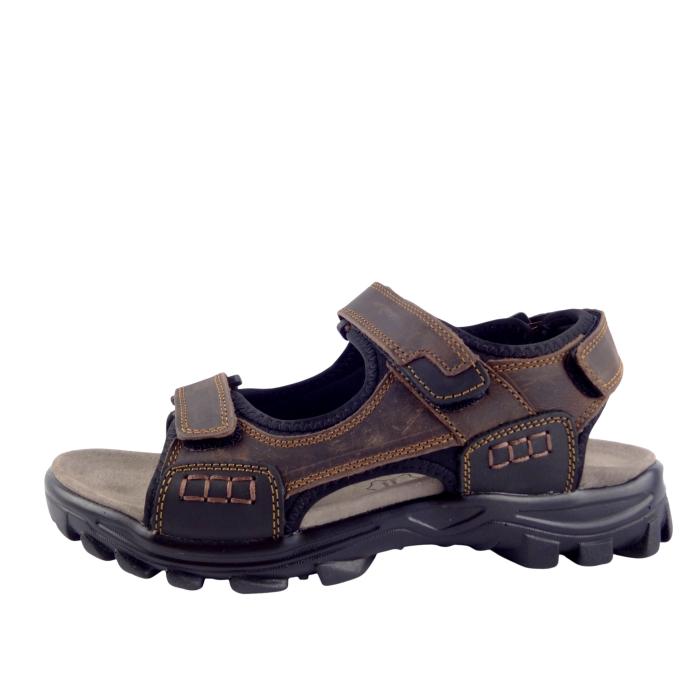 Selma sandále kožené hnědé MR 71114, velikost 42