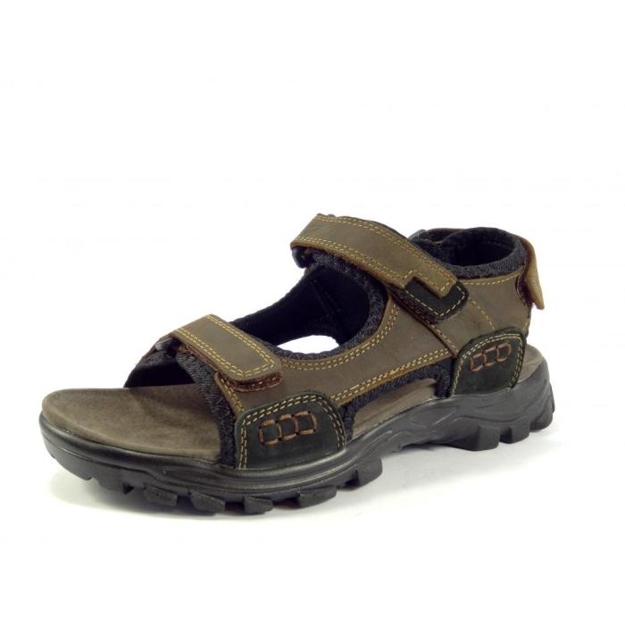 Selma sandále kožené hnědé MR 71114, velikost 45