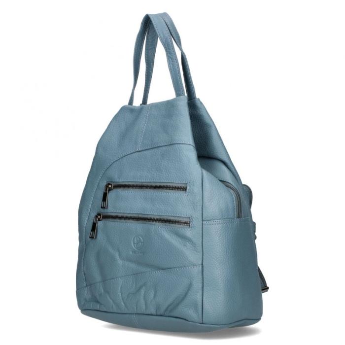 BELLUGIO kožený batoh DB 142-816 grey
