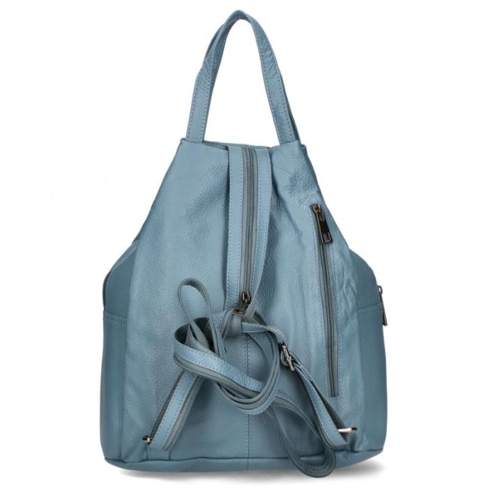BELLUGIO kožený batoh DB 142-816 grey