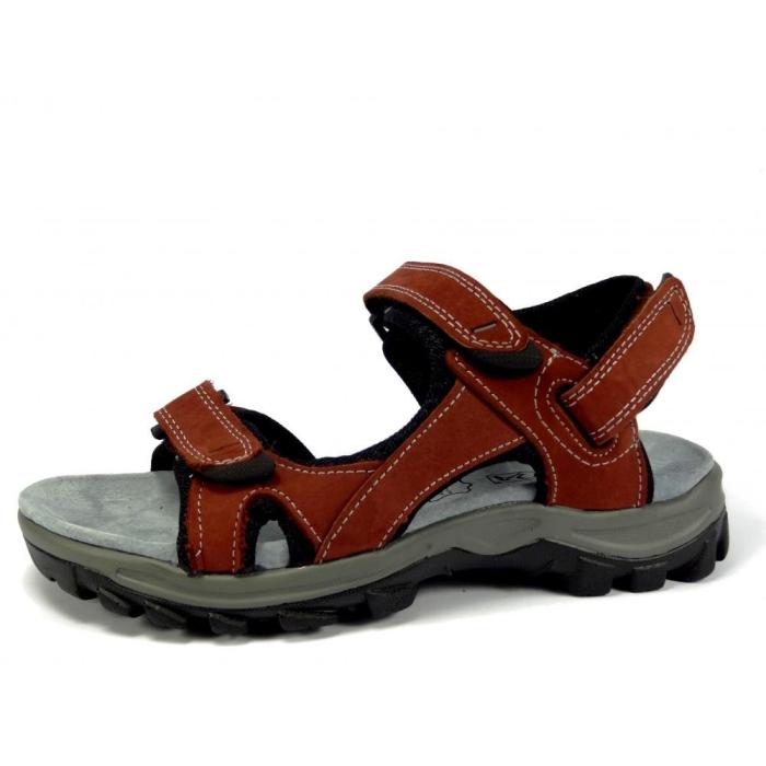 Selma sandál kožený červený MR 71112, velikost 42