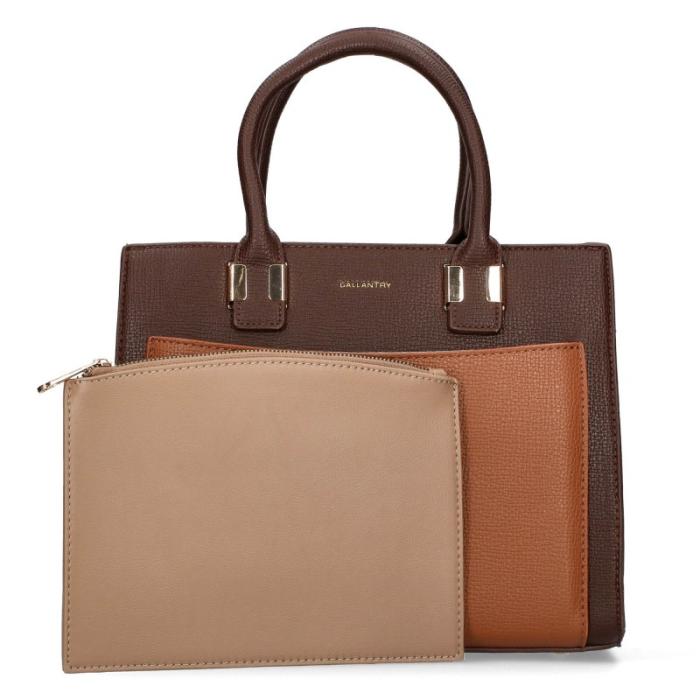 Gallantry kabelka A 9129 coffee/d.taupe/d.br
