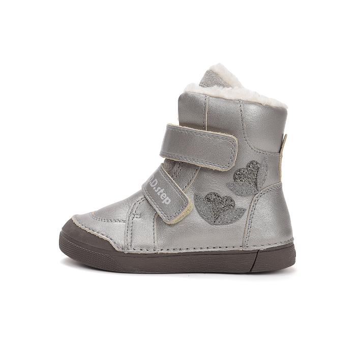 D.D.step zimní blikající obuv w068 champagne 52320A