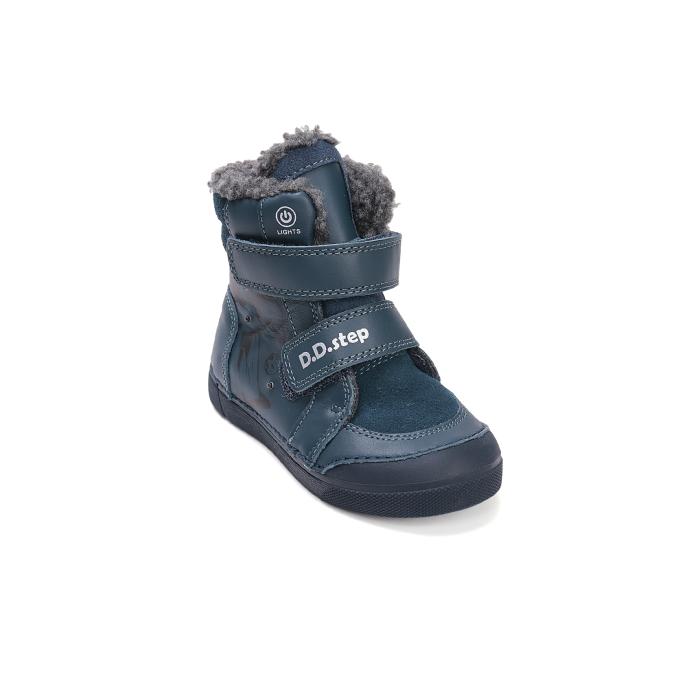 D.D.step zimní blikající obuv w068 royal blue 52998A, velikost 32
