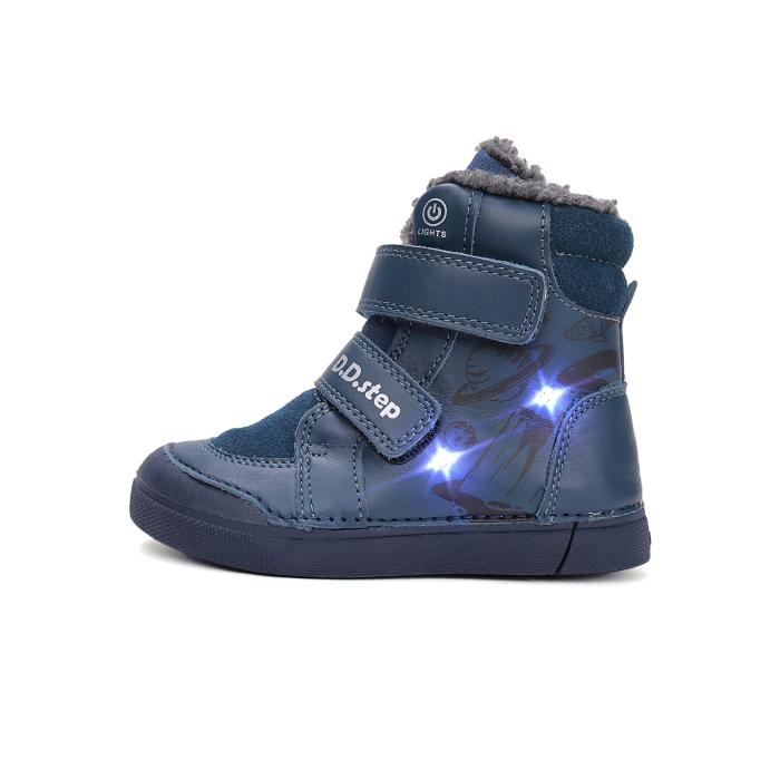 D.D.step zimní blikající obuv w068 royal blue 52998A, velikost 32