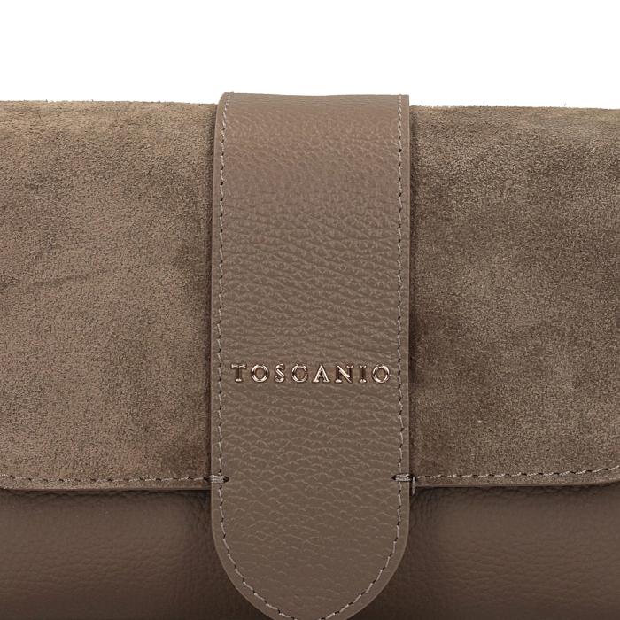 Toscanio kožená kabelka G152 béžová D40