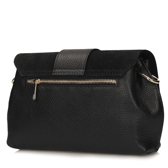 Toscanio kožená kabelka G152 černá