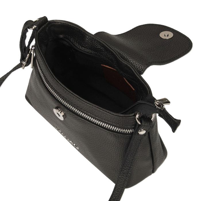 Toscanio kožená kabelka F268 černá