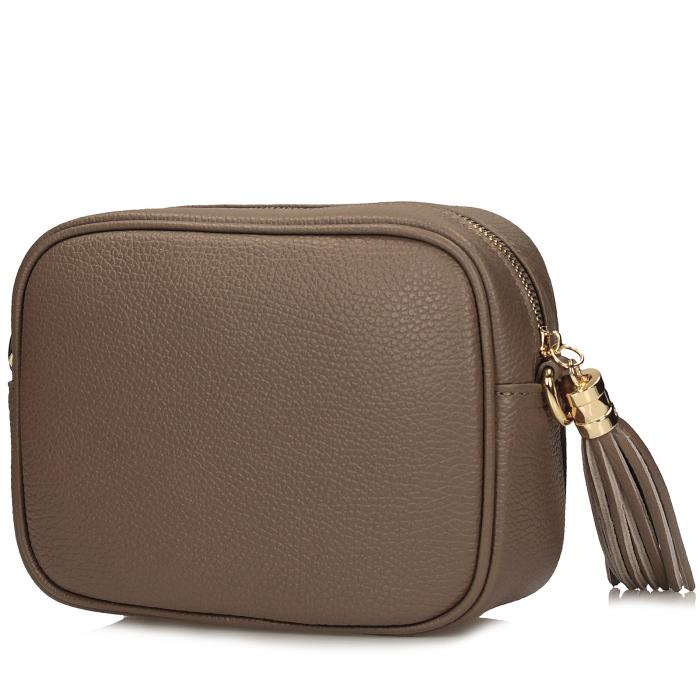 Toscanio kožená kabelka G88 béž D40