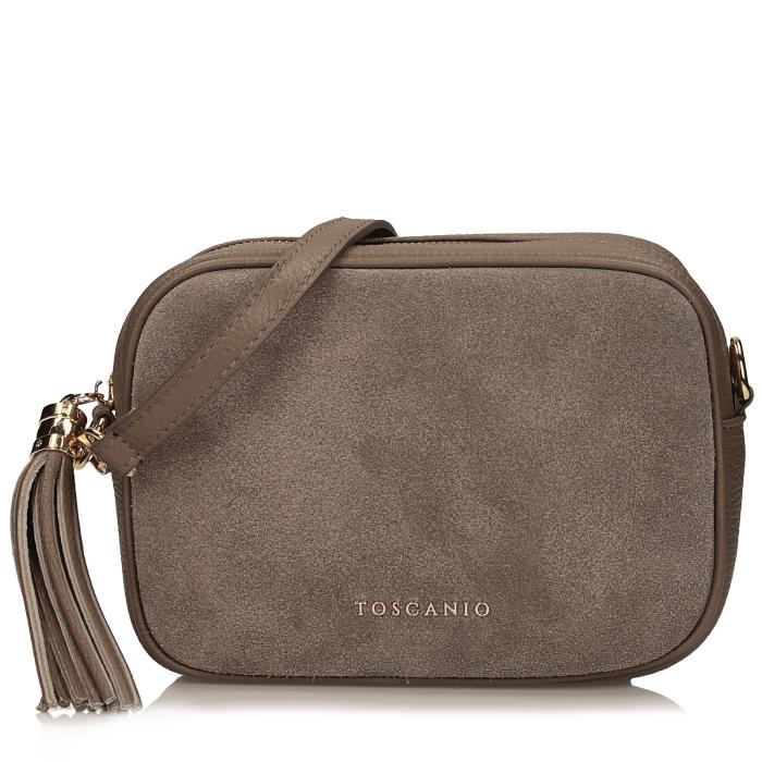 Toscanio kožená kabelka G88 béž D40