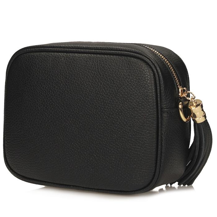 Toscanio kožená kabelka G88 černá