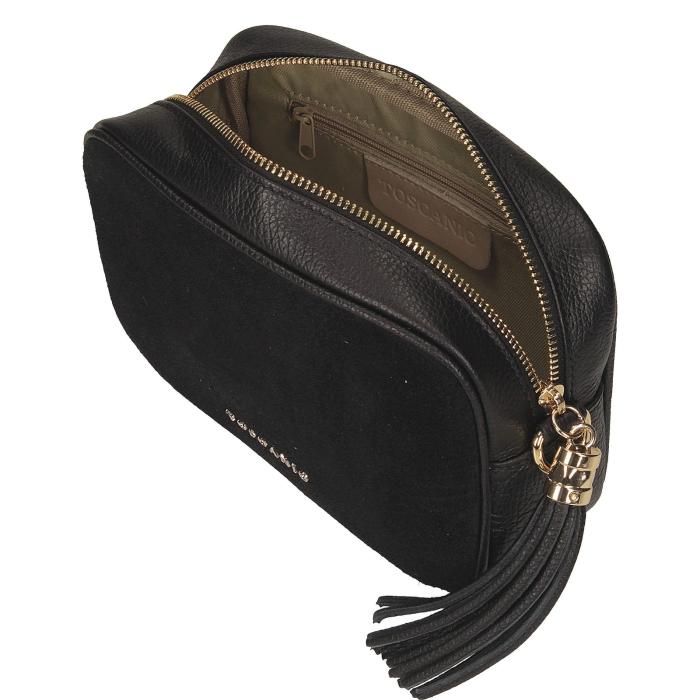 Toscanio kožená kabelka G88 černá