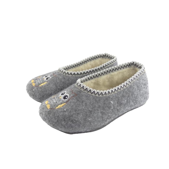 Vlněné přezůvky  šedá, velikost 35