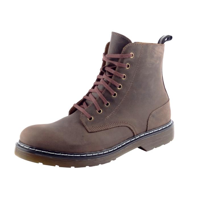 Selma 8 dírkové se zipem brown crazy horse 13D0105 crazy brown Š, velikost 42