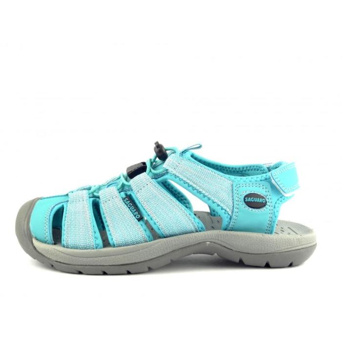 SAGUARO sandály XZL101SB na suchý zip světle modrá