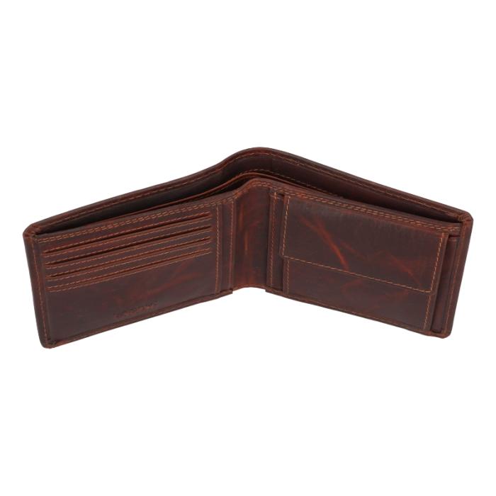 Lagen peněženka 66-3701/M hnědá hrozen