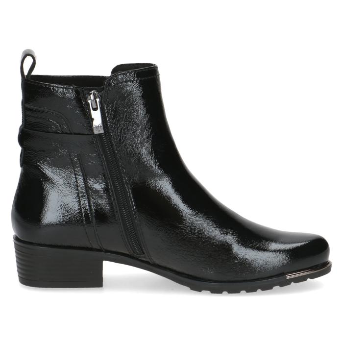 Caprice kotníková obuv 25403 Black NAP Lak, velikost 37