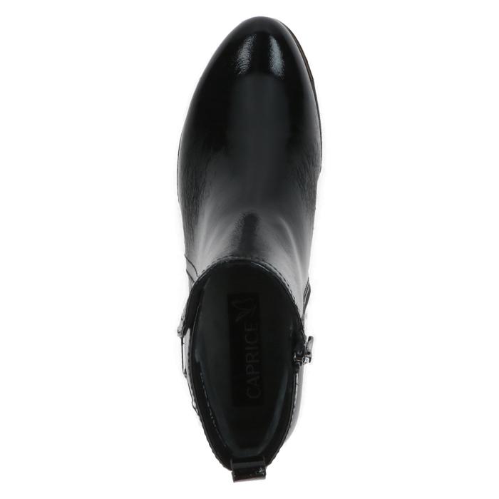 Caprice kotníková obuv 25403 Black NAP Lak, velikost 37