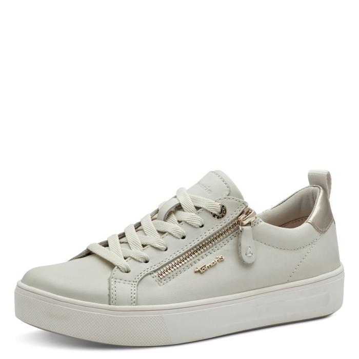 Teniska Tamaris comfort 83707 104 Offwhite Nappa, velikost 39