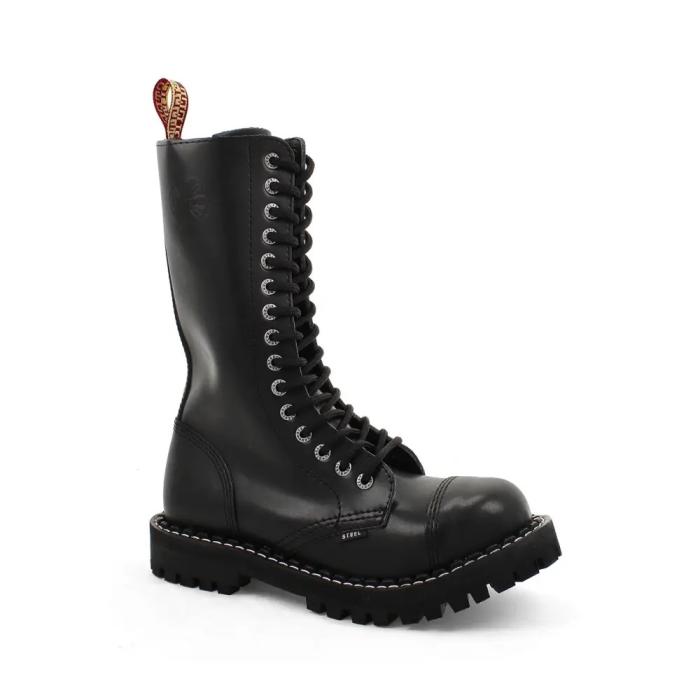 Steel boty 15 dírek 135/136/O/ černá 26