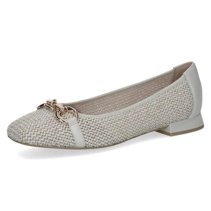 Caprice baleríny 22503 offwhite comb, velikost 37